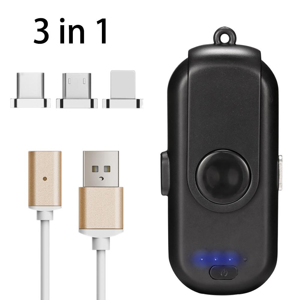 Mini 3-in-1 Magnetic Emergency Power Bank – 1000mAh Portable Charger