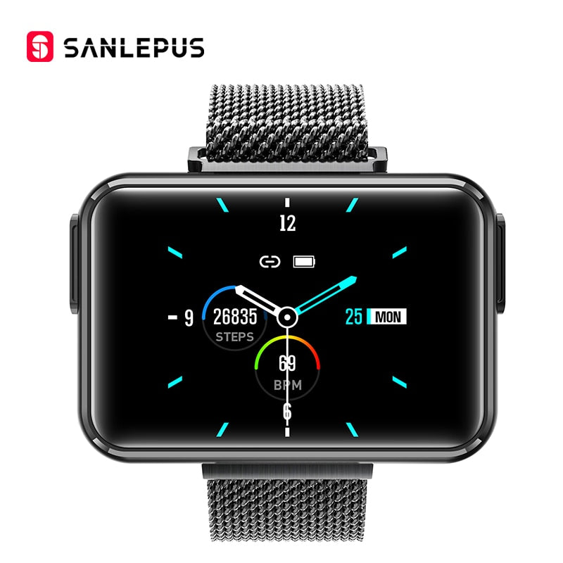SANLEPUS Smart Watch with Hidden Wireless Earbuds – Bluetooth Fitness Smartwatch for Men & Women