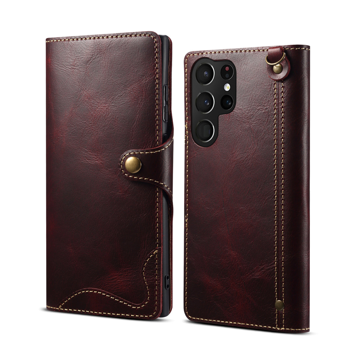 Retro Leather Wallet Case for Samsung Galaxy
