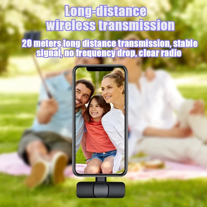 Wireless Lavalier Microphone for Phone – Plug & Play Clip-On Mic