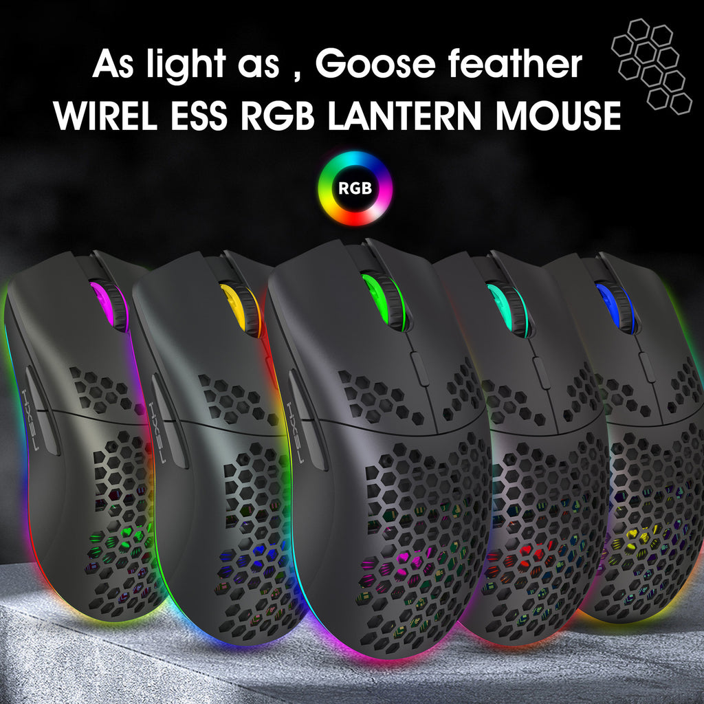 T66 Lightweight RGB Wireless Rechargeable Gaming Mouse