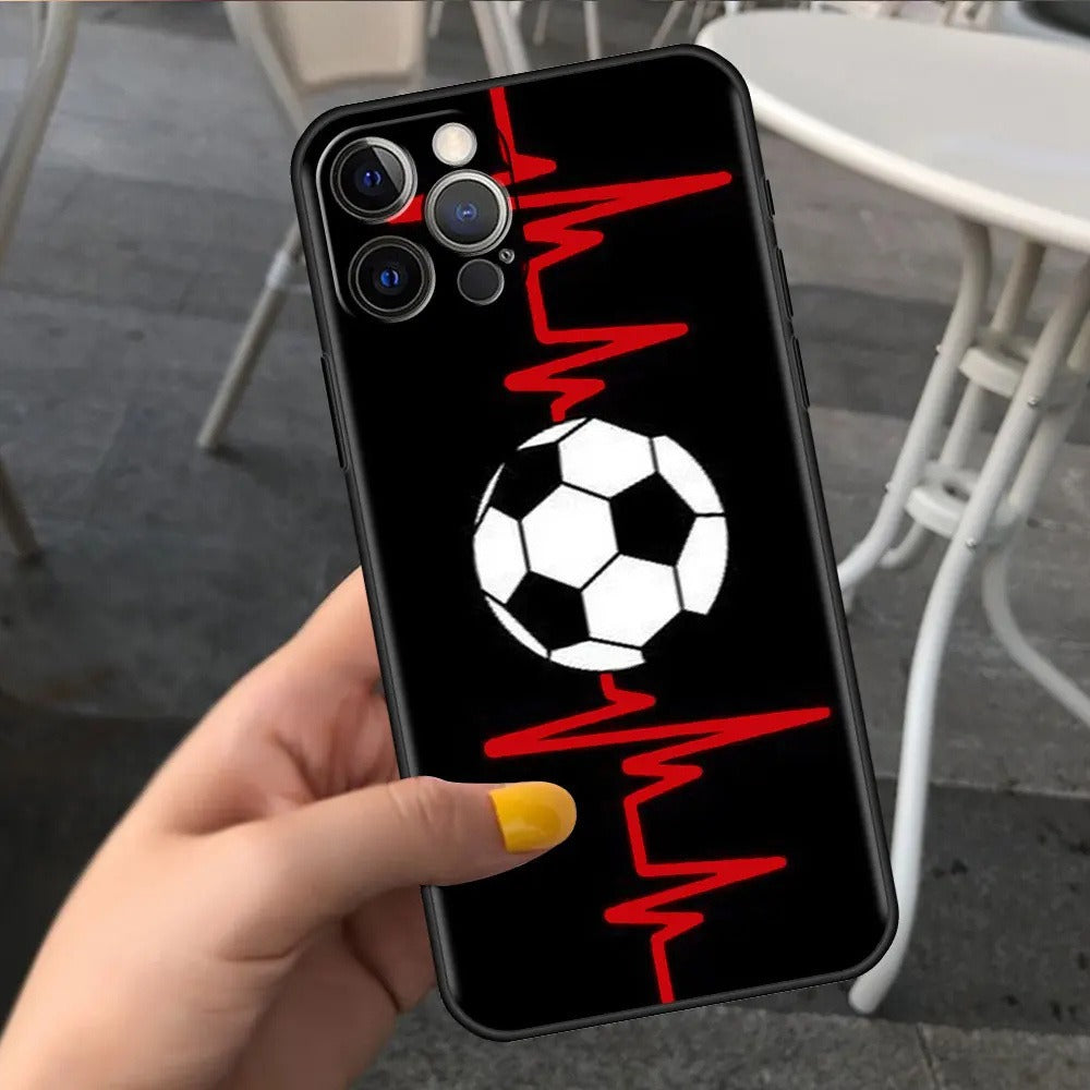 Football Graphic TPU Phone Case for iPhone