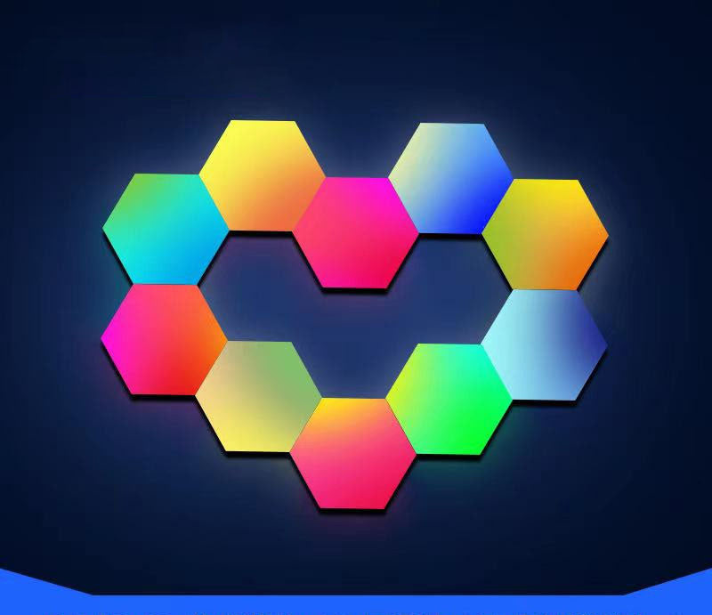 RGB Hexagon Gaming Wall Lights