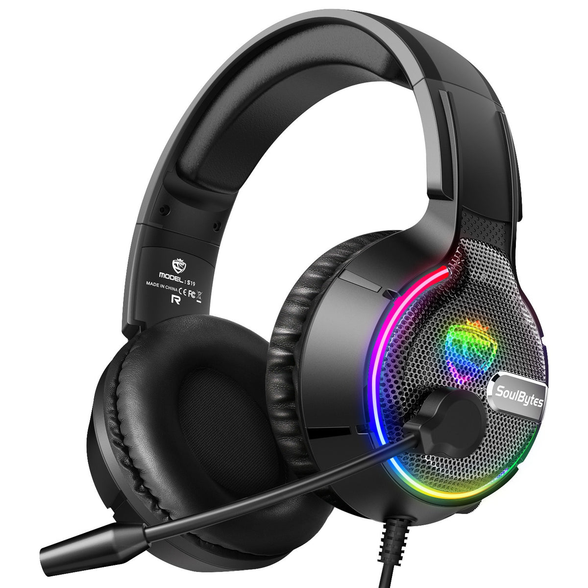 SoulBytes S19 RGB Wired Gaming Headset with Microphone