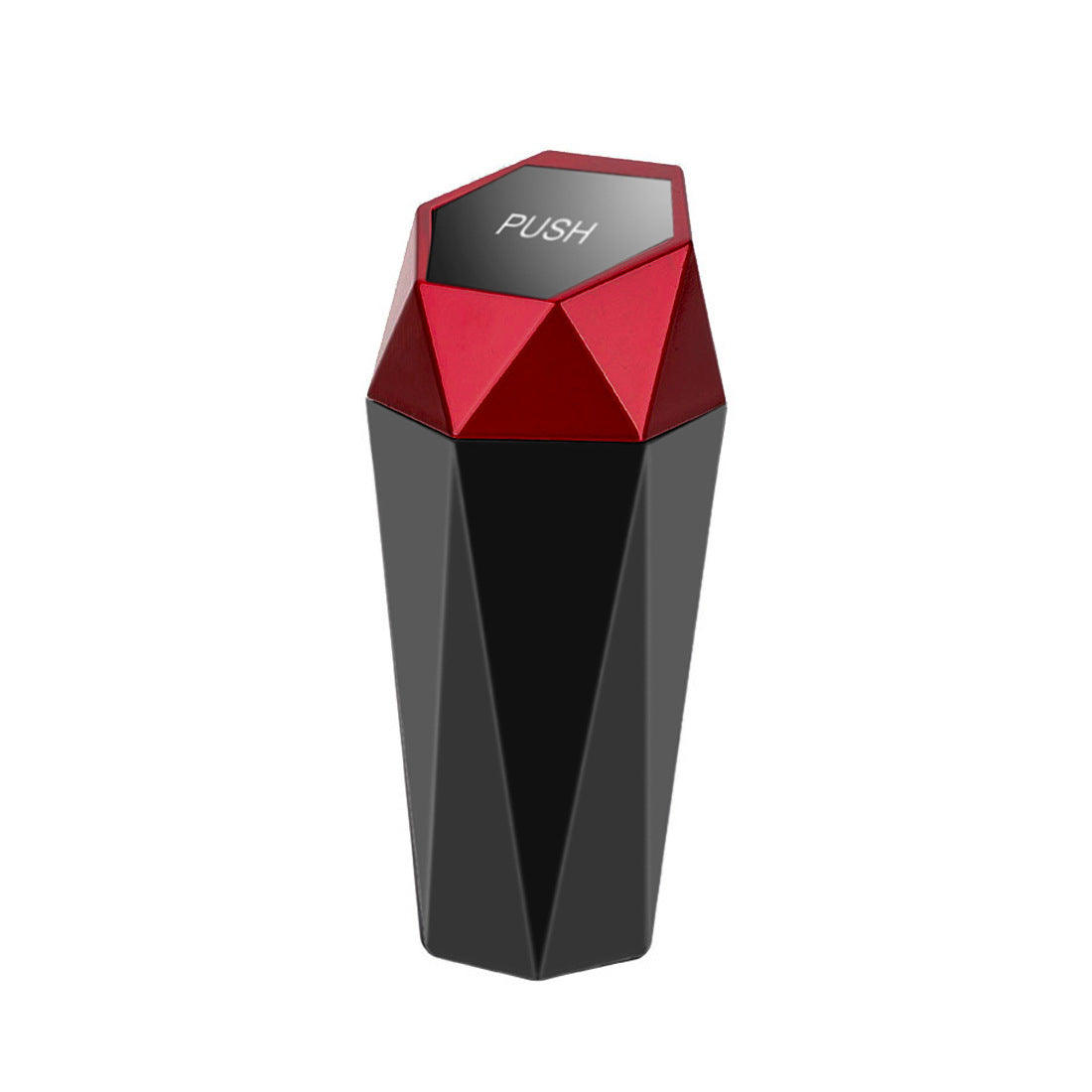 Mini Car Cup Holder Trash Bin with Push Lid