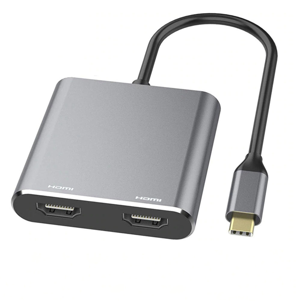 4-in-1 Dual HDMI USB-C Hub with PD Charging