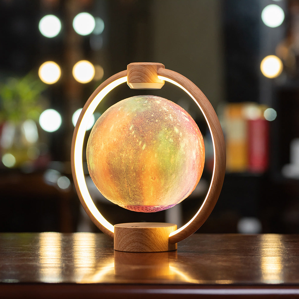 Magnetic Levitating Moon & Star Bluetooth Speaker Lamp