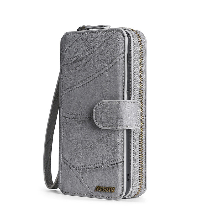 2-in-1 iPhone Wallet Case with Card Storage & Detachable Magnetic Cover