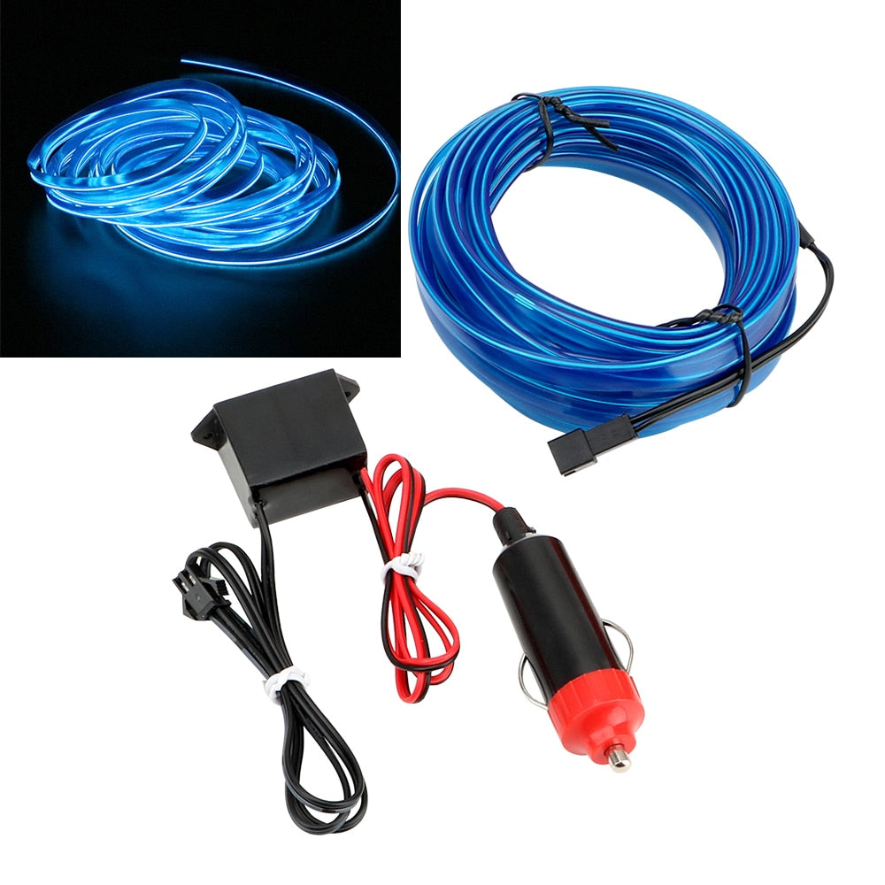 5M Neon EL Car Interior Ambient Light Strip