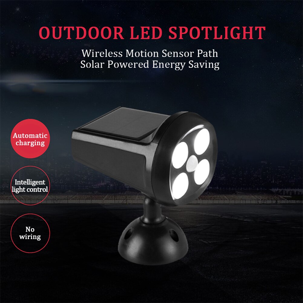 Solar Motion Sensor Outdoor LED Security Spotlight – 350LM