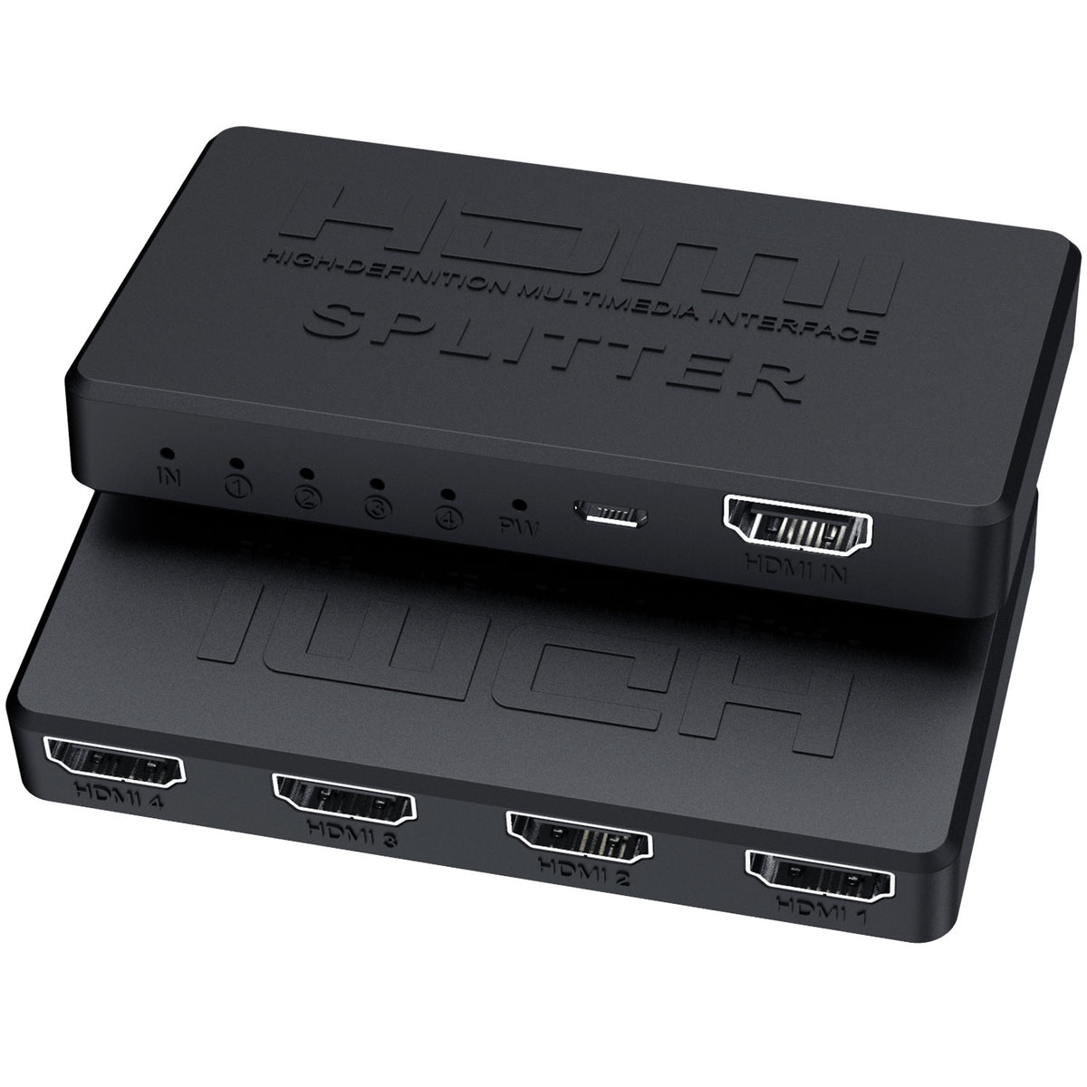 4K HDMI Splitter 1×4 – 1 Input to 4 Displays