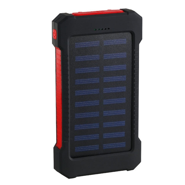 20,000mAh Solar Power Bank with LED Emergency Light