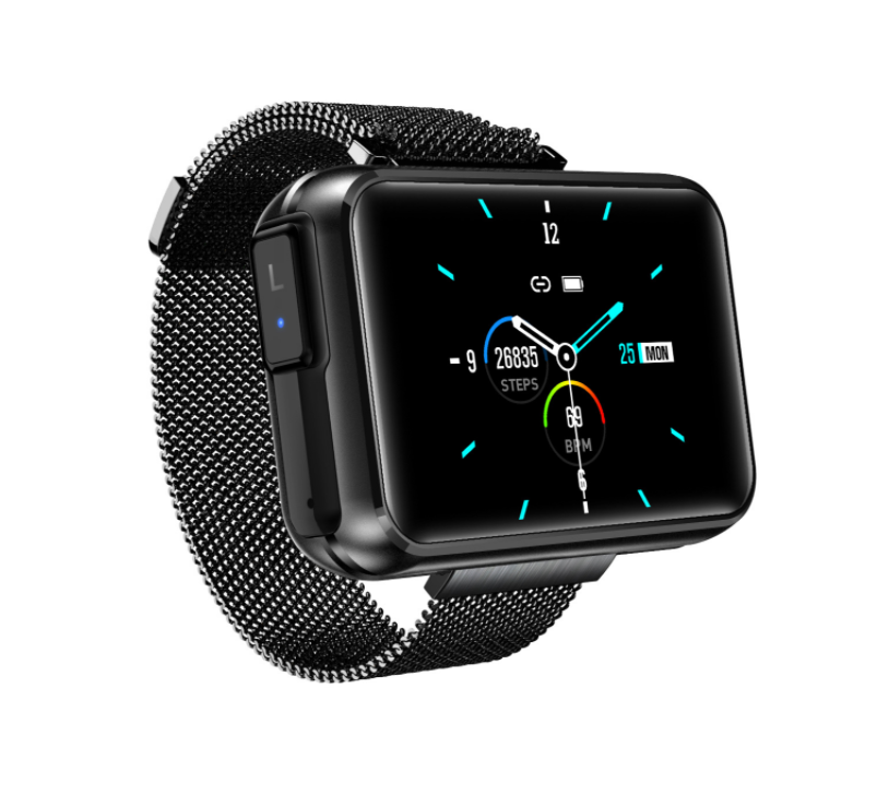 SANLEPUS Smart Watch with Hidden Wireless Earbuds – Bluetooth Fitness Smartwatch for Men & Women