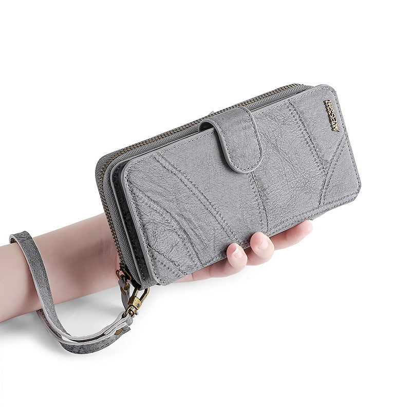 2-in-1 iPhone Wallet Case with Card Storage & Detachable Magnetic Cover