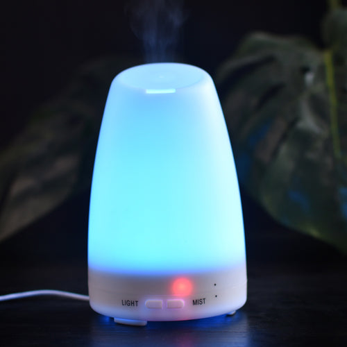 120ml Ultrasonic Aroma Diffuser & Humidifier with 7-Color LED Mood Light