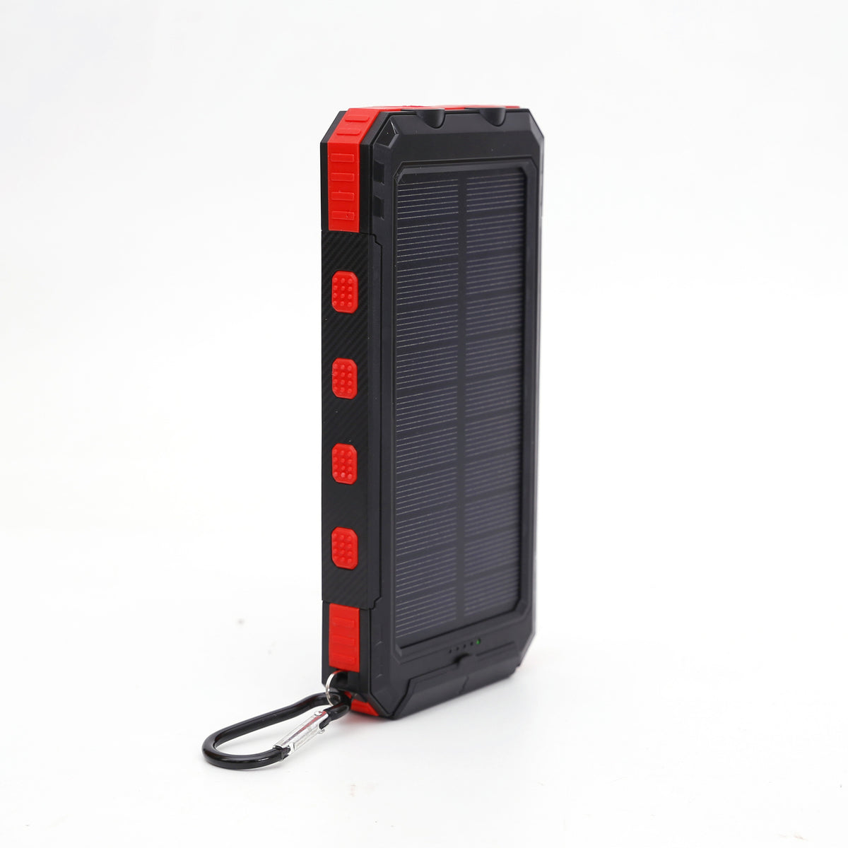 10,000mAh Rugged Solar Power Bank with Dual LED Flashlight & Compass