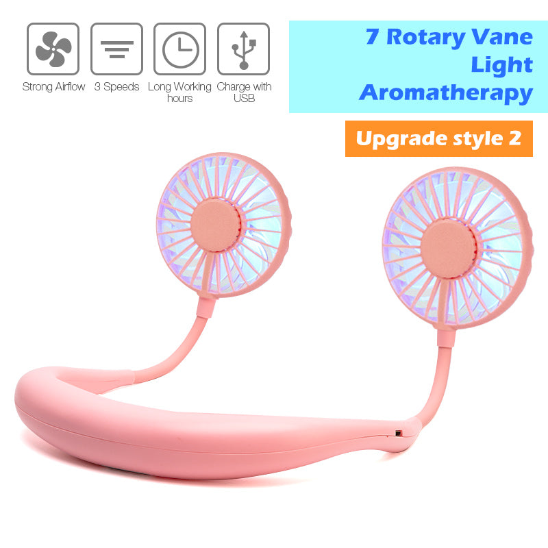 Rechargeable 2-in-1 Neck & Desk Cooling Fan