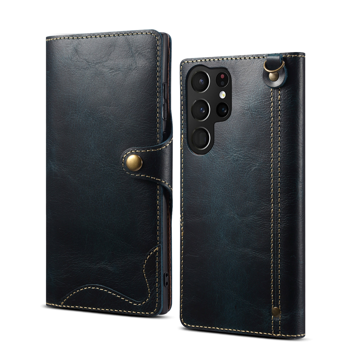 Retro Leather Wallet Case for Samsung Galaxy