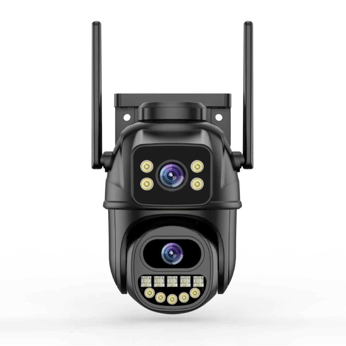 Dual-Lens Outdoor PTZ Smart Security Camera – WiFi, Motion Tracking & Night Vision