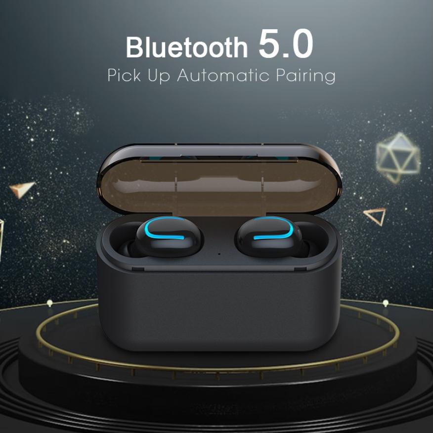 Bluetooth 5.0 TWS Wireless Earbuds with IPX5 Waterproof & Noise Cancellation