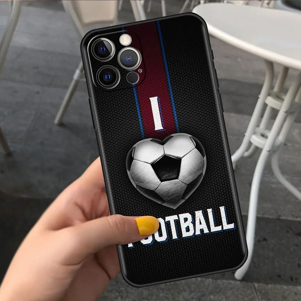 Football Graphic TPU Phone Case for iPhone