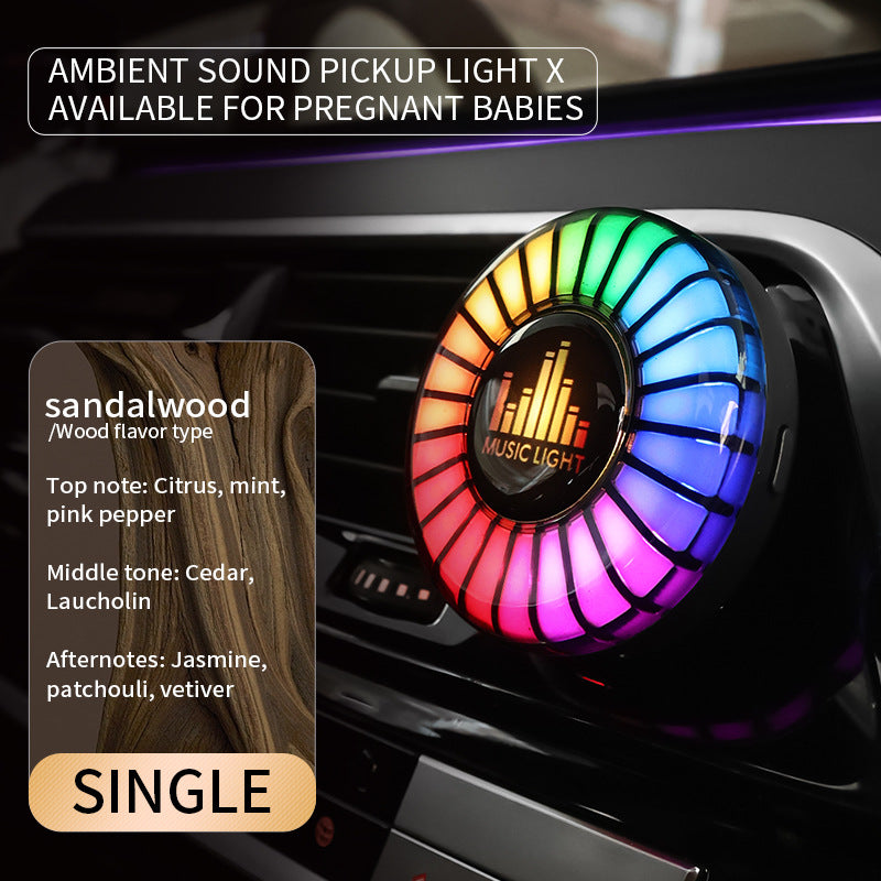 Smart RGB Car Vent Aroma Diffuser – Music Sync Ambient Light