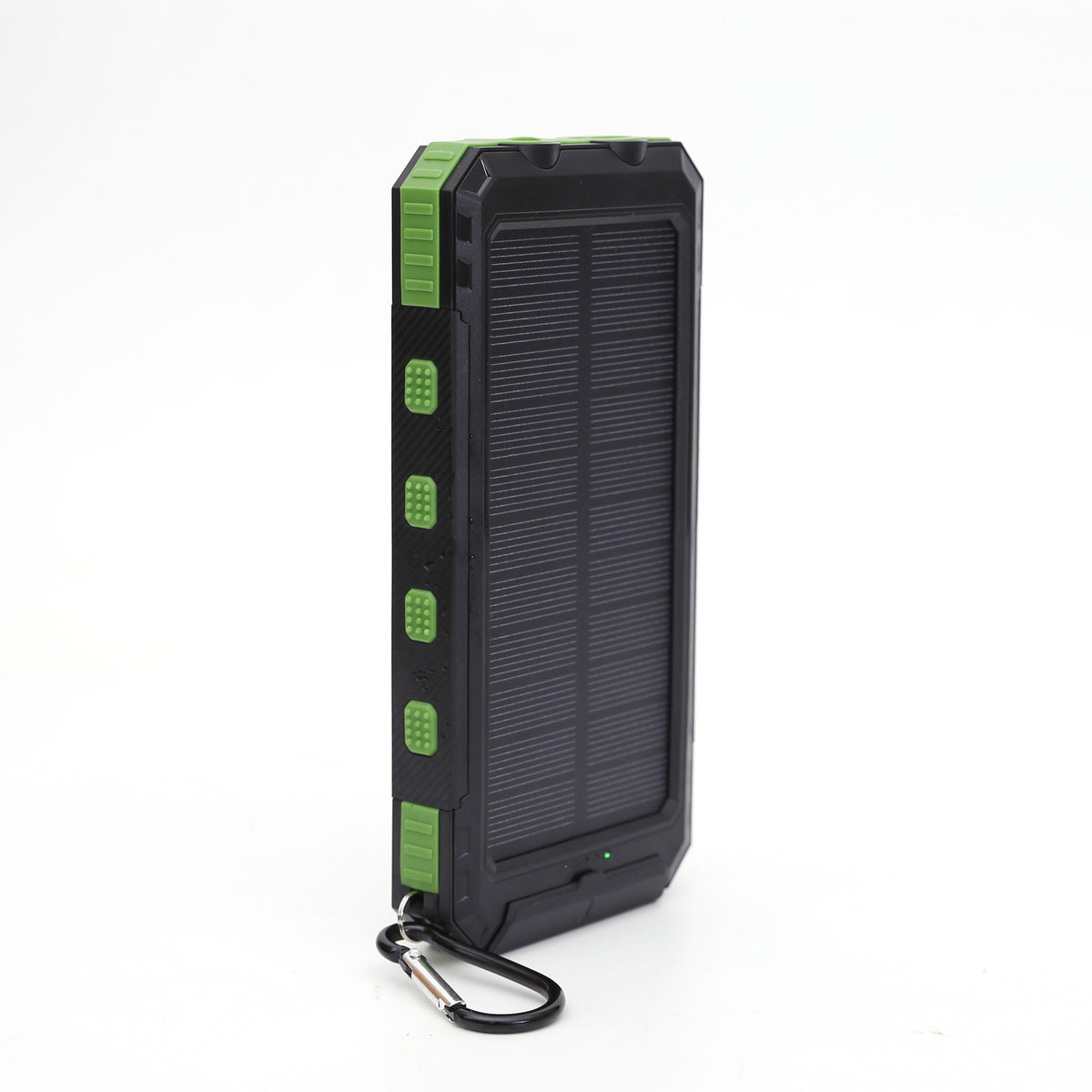 10,000mAh Rugged Solar Power Bank with Dual LED Flashlight & Compass