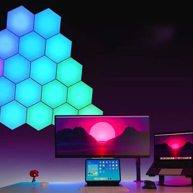 RGB Hexagon Gaming Wall Lights