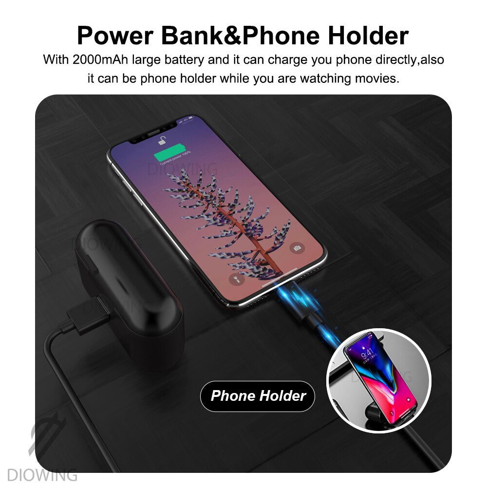 B281 Bluetooth 5.0 Wireless Earbuds with LED Display & Touch Control