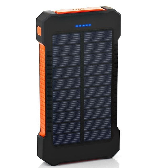 20,000mAh Solar Power Bank with LED Emergency Light