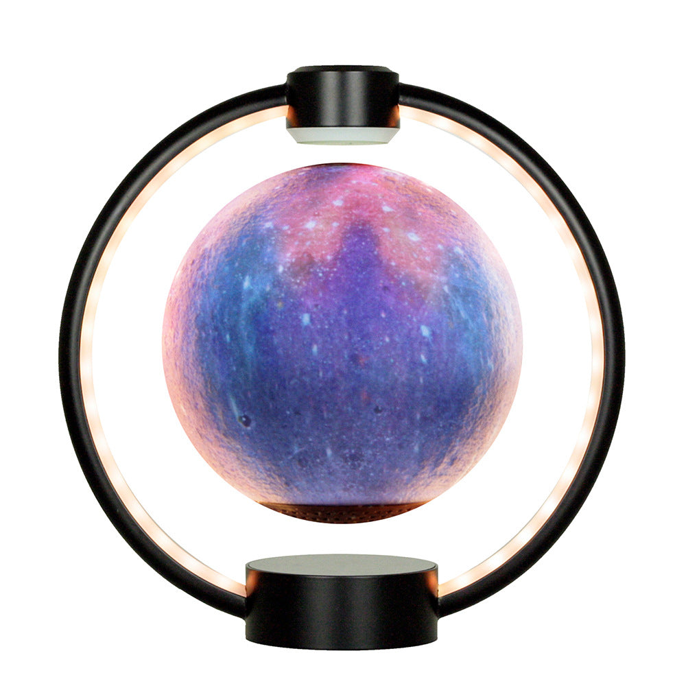Magnetic Levitating Moon & Star Bluetooth Speaker Lamp