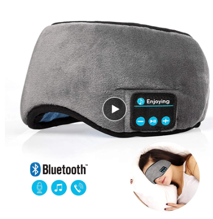 Bluetooth 5.0 Sleep Mask Headphones – Wireless Stereo Eye Mask