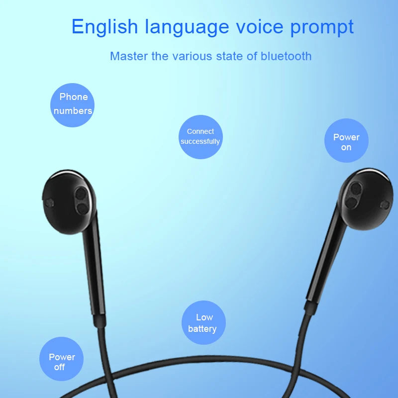 S6 Wireless Bluetooth Neckband Earphones