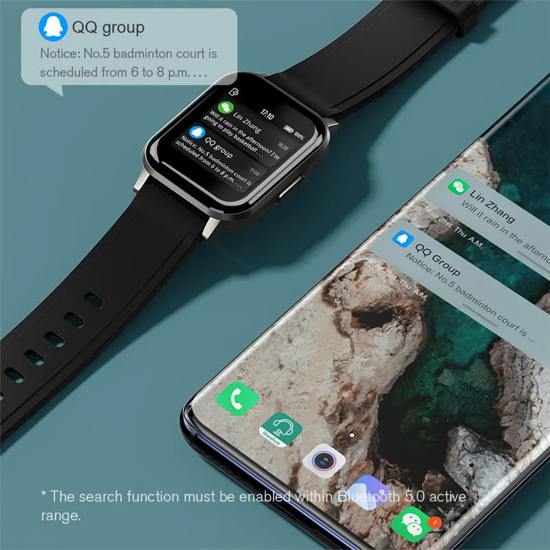 Haylou LS02 Smart Watch – 1.4" Full Touch Fitness Tracker with Heart Rate Monitor & 20-Day Battery Life