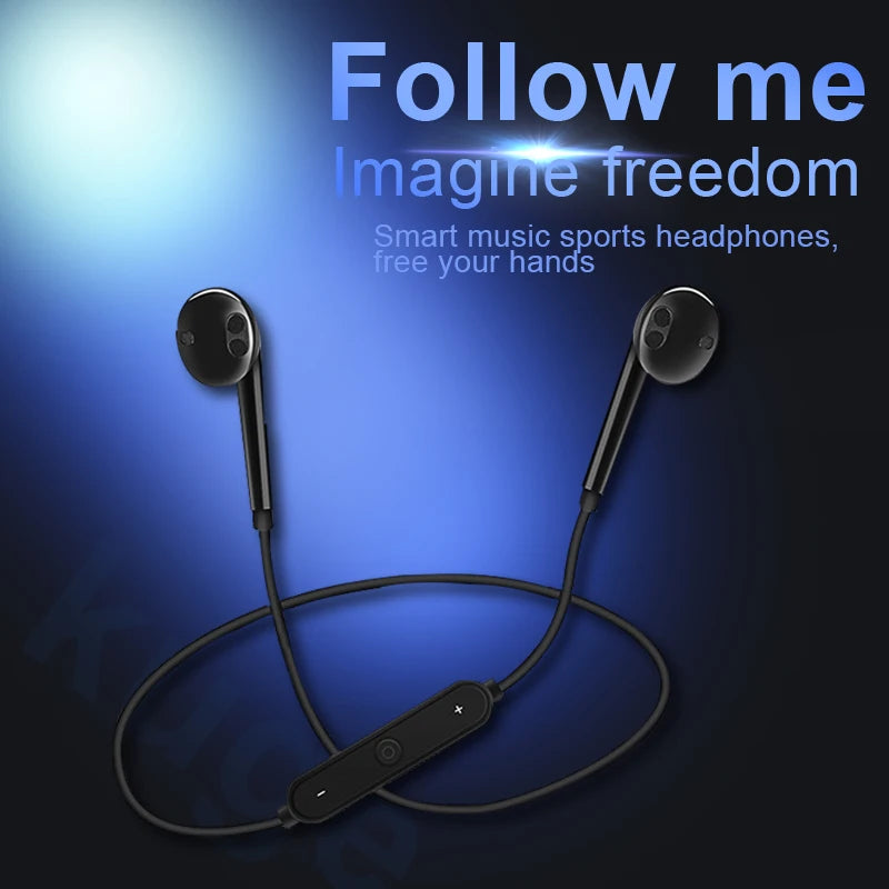 S6 Wireless Bluetooth Neckband Earphones