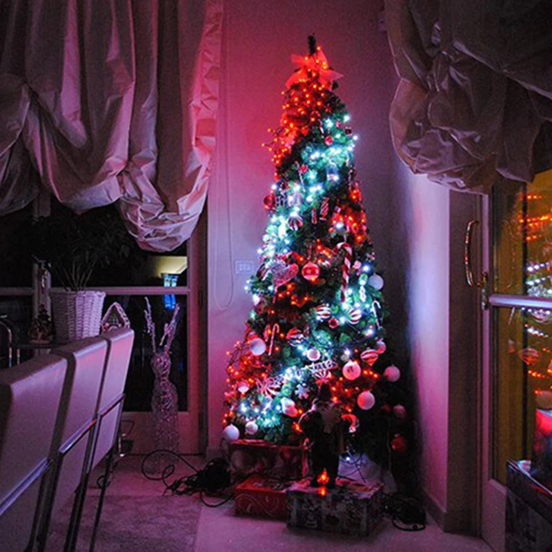 Smart RGB Music Sync LED String Lights – App Controlled